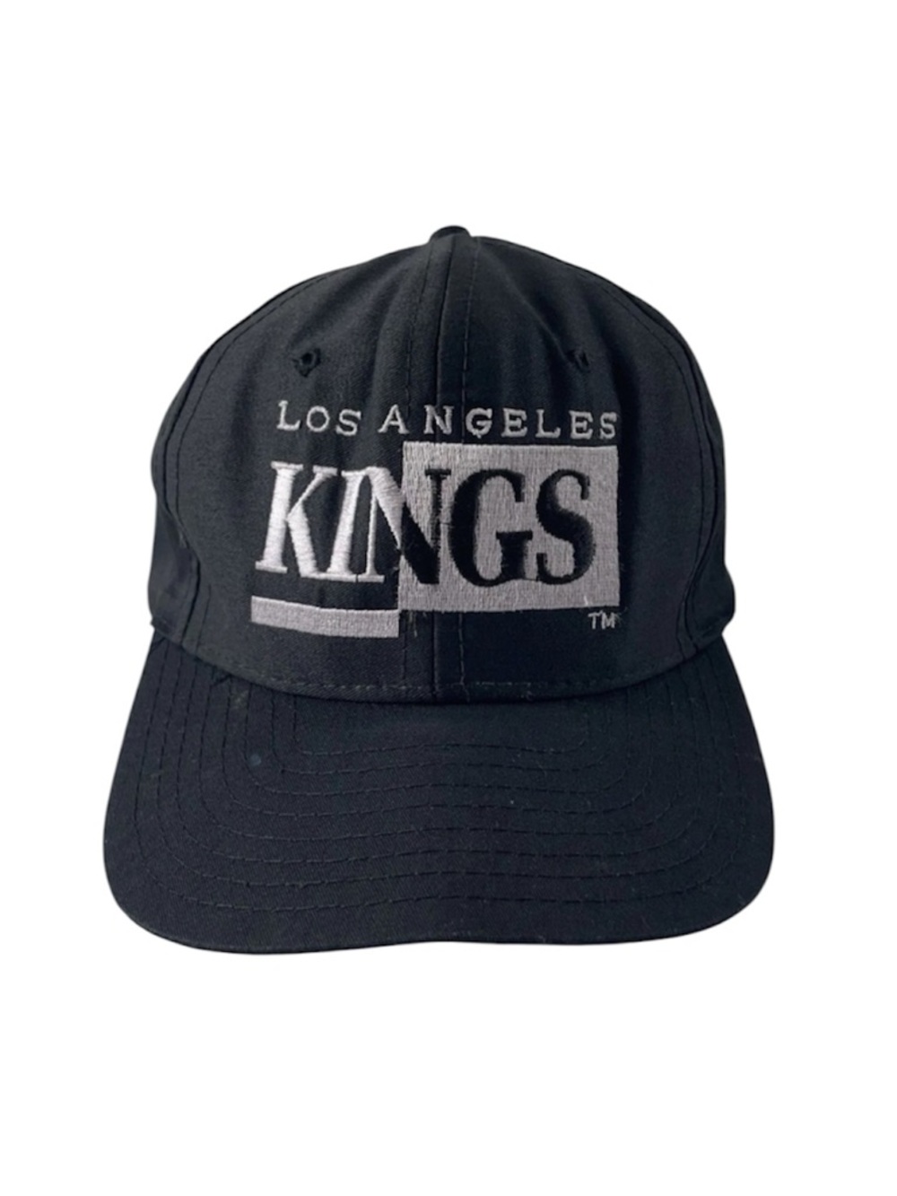 90s LA Los Angeles Kings NHL SnapBack Hat LA Hockey Logo Design Award Signature